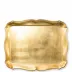 Florentine Wooden Accessories Gold Rectangular Tray 17.5"L, 14"W