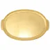 Florentine Wooden Accessories Gold Handled Medium Oval Tray 21"L, 13.5"W