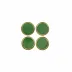 Florentine Wooden Accessories Green & Gold Coasters - Set of 4 4"D