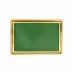 Florentine Wooden Accessories Green & Gold Medium Rectangular Tray 18.5"L, 12.5"W