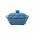 Italian Bakers Blue Square Covered Casserole Dish 10.25"L, 9"W, 2.25 Quarts