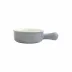 Italian Bakers Gray Small Round Baker with Large Handle 7.5"L, 6.25"W, 2.25"H, 0.50 Quart