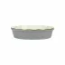 Italian Bakers Gray Pie Dish 9"D, 2"H, 1 Quart