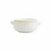 Italian Bakers White Small Handled Round Baker 7.5"L, 5.25"W, 0.50 Quart