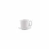 Lastra White Cup and Saucer 3.25"H, 8 oz