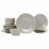 Lastra Gray Sixteen-Piece Place Setting 6"-10.5"D