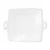 Lastra Linen Handled Square Platter 13"Sq