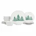 Melamine Lastra Holiday Twelve-Piece Place Setting 6"-11"D, 3"H