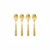 Martellato Gold Demitasse Spoons - Set of 4