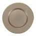 Metallic Glass Fawn Service Plate/Charger 12.5"D
