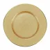 Metallic Glass Gold Service Plate/Charger 12.5"D