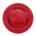 Metallic Glass Ruby Service Plate/Charger 12.5"D
