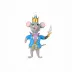 Nutcrackers Figural Mouse King Ornament 7"L, 4"W