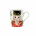 Nutcrackers Red Mug 4.5"H, 14 oz