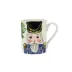 Nutcrackers Blue Mug 4.5"H, 14 oz