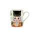 Nutcrackers Gold Mug 4.5"H, 14 oz