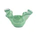 Onda Glass Green Medium Bowl 12"L, 9"W, 7.5"H