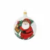 Old St. Nick Bicycle Ornament 4"D