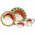 Old St. Nick Animal Hat Four-Piece Place Setting 4"-10.75"