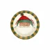 Old St. Nick Multicultural Round Salad Plate - Green Hat 8.5"D