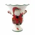 Old St. Nick Large Footed Cachepot w/ Campfire 12"D, 13.5"H