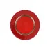 Pelli Glass Red Salad Plate