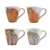 Pumpkins Assorted Mugs - Set of 4 4.25"H, 14 oz