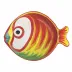 Pesci Colorati Figural Fish Medium Serving Bowl 13"L, 10"W, 2.5"H