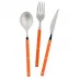 Pastello Orange Three-Piece Place Setting