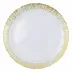 Rufolo Glass Gold Round Platter 13.25"D