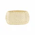 Rufolo Glass Gold Basketweave Rectangular Tray 12"L, 3.5"W