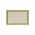 Tavola Green Scalloped Placemats - Set of 4 19"L, 13"W