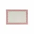 Tavola Pink Scalloped Placemats - Set of 4 19"L, 13"W