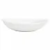 Aria White Oval Shallow Bowl 12"L, 10.5"W, 2.75"H