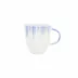 Bari Blue and White Mug 4"H, 14 oz