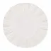 Bari White Small Round Platter 12"D