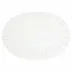 Bari White Oval Platter 14.25"L, 10"W