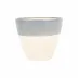 Viva Garden Light Gray Reactive Cachepot Large 9.5"D, 8"H