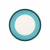 Lisbon Cobalt and Aqua Stripe Salad Plate