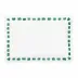 Lisbon Green Stitch Rectangular Platter 15.5"L, 11"W