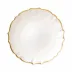 Baroque Glass White Salad Plate 8.5"D