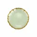 Baroque Glass Pistachio Cocktail Plate 6"D