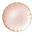 Baroque Glass Pink Service Plate/Charger 13"D