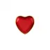 Baroque Glass Red Heart Cocktail Plate