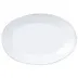 Melamine Lastra White Oval Platter 18"L, 12.5"W