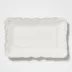 Incanto Stone White Lace Small Rectangular Platter 15.25"L, 9.5"W