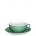 Colors Tea Cup & Saucer Light Green