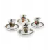 Christian Lacroix Love Who You Want Set Of 4 Espresso Cups And Saucers