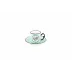 Christian Lacroix Herbariae Coffee Cup And Saucer Green