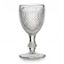 Bicos Clear Set With 4 Red Wine Goblets